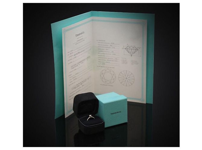 Tiffany & Co Setting Wedding Ring Platinum Diamond Size - view 7