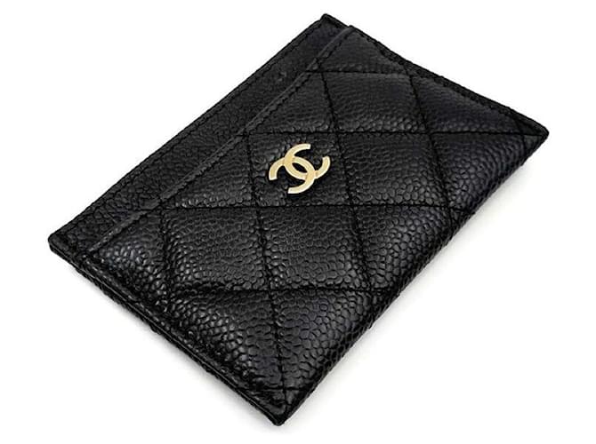 Chanel Tarjetero Caviar Negro - vista 2