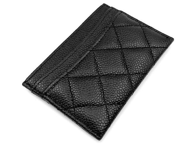 Chanel Tarjetero Caviar Negro - vista 3