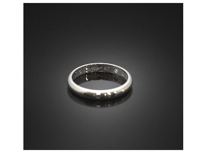 Cartier Ehering aus Platin mit Diamant Größe Schwarz - Ansicht 5