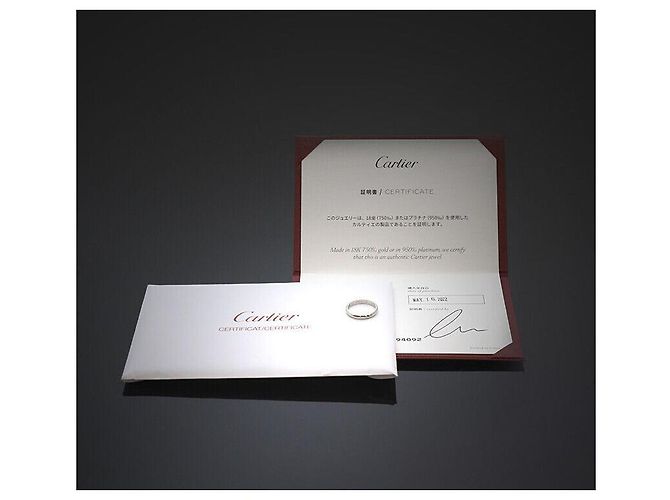 Cartier Ehering aus Platin mit Diamant Größe Schwarz - Ansicht 6