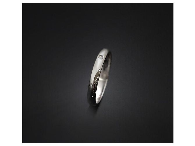 Cartier Ehering aus Platin mit Diamant Größe Schwarz - Ansicht 7