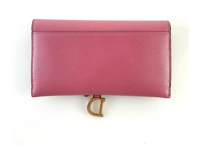 Saddle Dior Cartera Larga de Cadena de Silla Roja - vista 3