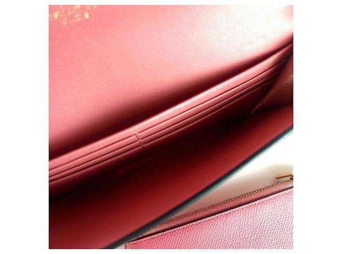 Saddle Dior Cartera Larga de Cadena de Silla Roja - vista 5
