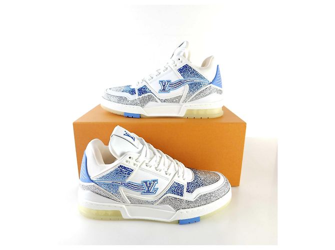 Louis Vuitton Sneakers Trainer Swarovski Arancione - vista 2