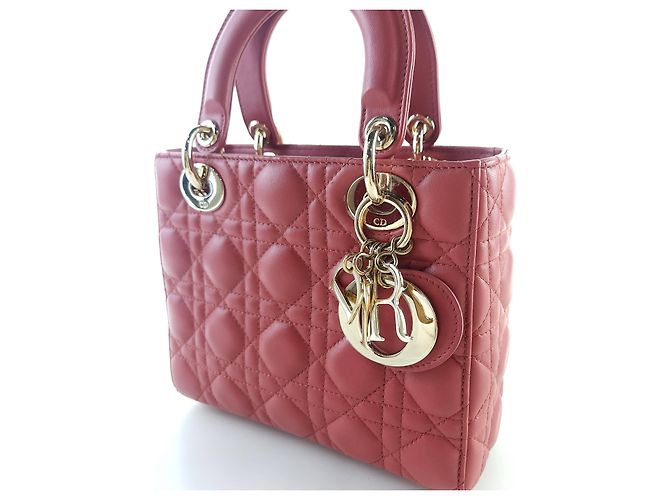 Dior Borsa Tote Cannage ABC Lady a tracolla Rosso - vista 2