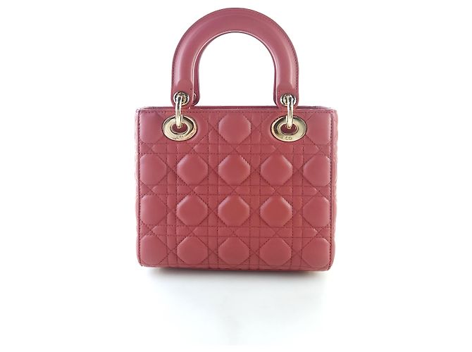 Dior Borsa Tote Cannage ABC Lady a tracolla Rosso - vista 4