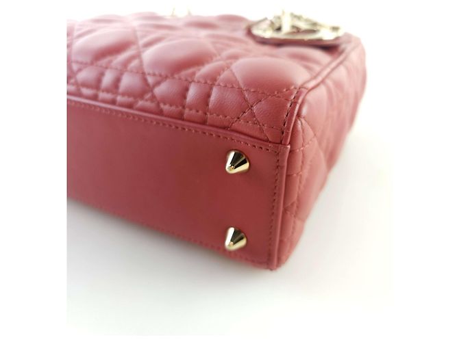 Dior Borsa Tote Cannage ABC Lady a tracolla Rosso - vista 5