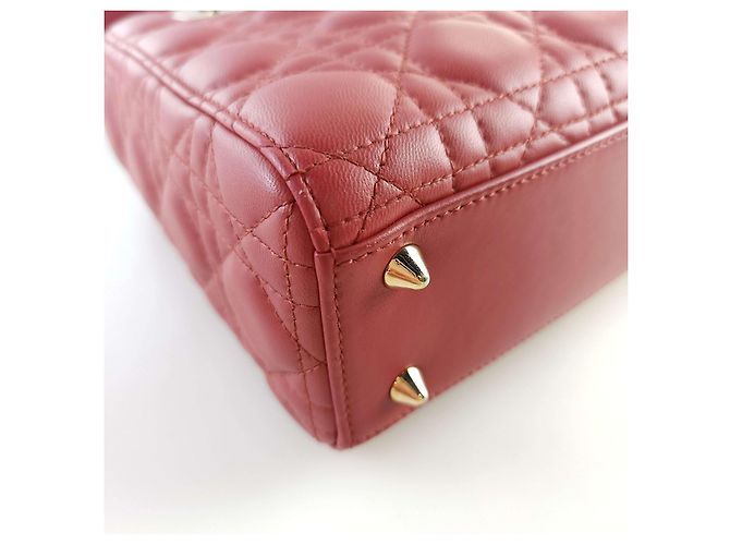 Dior Borsa Tote Cannage ABC Lady a tracolla Rosso - vista 6