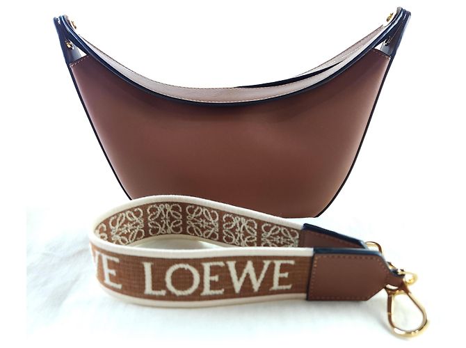 Loewe Borsa hobo Luna con tracolla in jacquard - vista 6