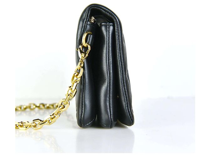 Louis Vuitton Monogramm Lammleder Pochette Coussin Umhängetasche Schwarz - Ansicht 2