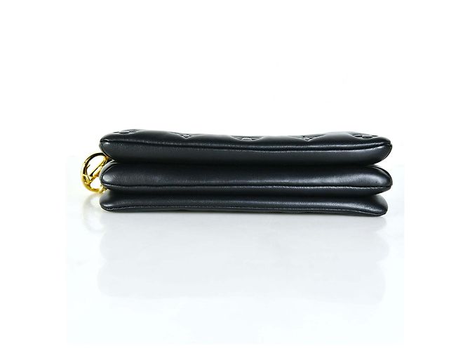 Louis Vuitton Monogramm Lammleder Pochette Coussin Umhängetasche Schwarz - Ansicht 4
