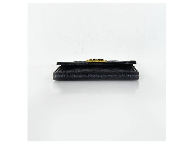 Boy Chanel Jungen Caviar Klappkartenetui Schwarz - Ansicht 4