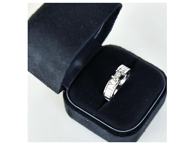 Tiffany & Co Atlas Diamant Weißgoldring - Ansicht 3