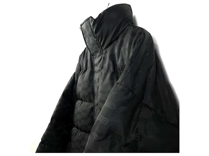 Balenciaga Giacca Puffer Monogram Nero - vista 2