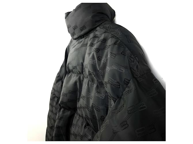 Balenciaga Giacca Puffer Monogram Nero - vista 4