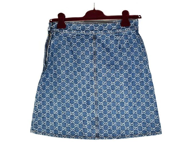 Gucci Saia de jacquard denim - vista 3