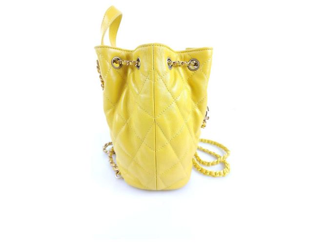 Chanel Kordelzug Eimer-Rucksack Golden - Ansicht 3