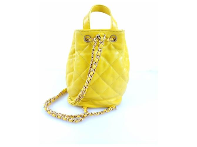 Chanel Kordelzug Eimer-Rucksack Golden - Ansicht 4