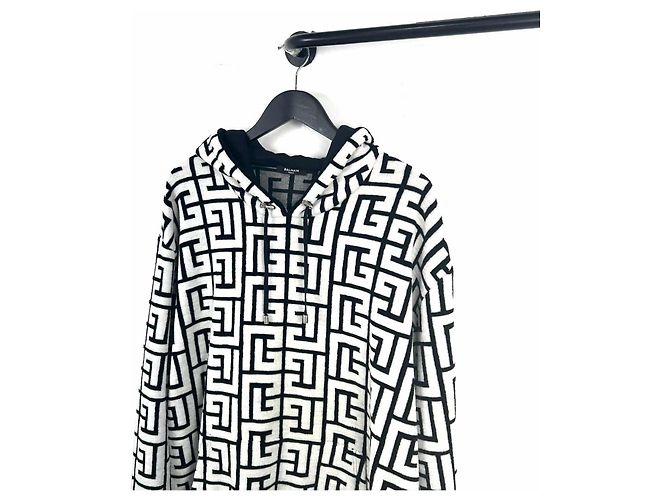 Balmain Hoodie aus Wollmischung mit Monogramm Mehrfarben - Ansicht 2