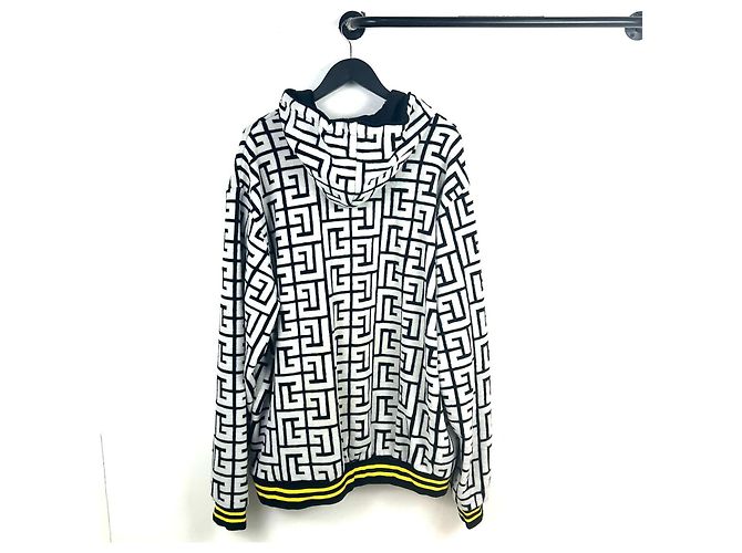Balmain Hoodie aus Wollmischung mit Monogramm Mehrfarben - Ansicht 4