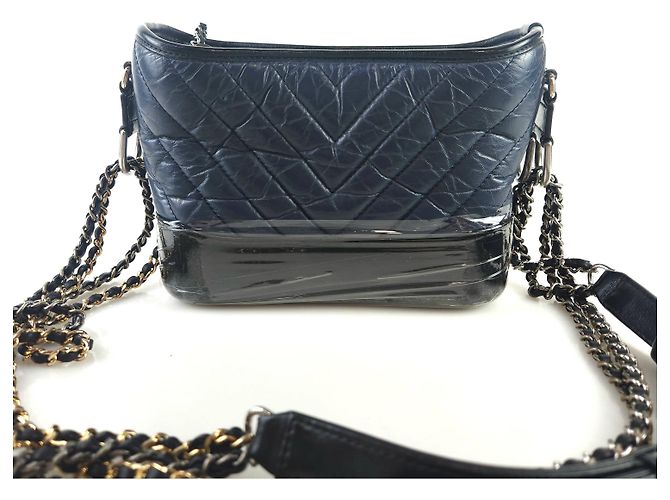Chanel Borsa Hobo Chevron Gabriel Borsa a Spalla Borsa Crossbody Nero - vista 3