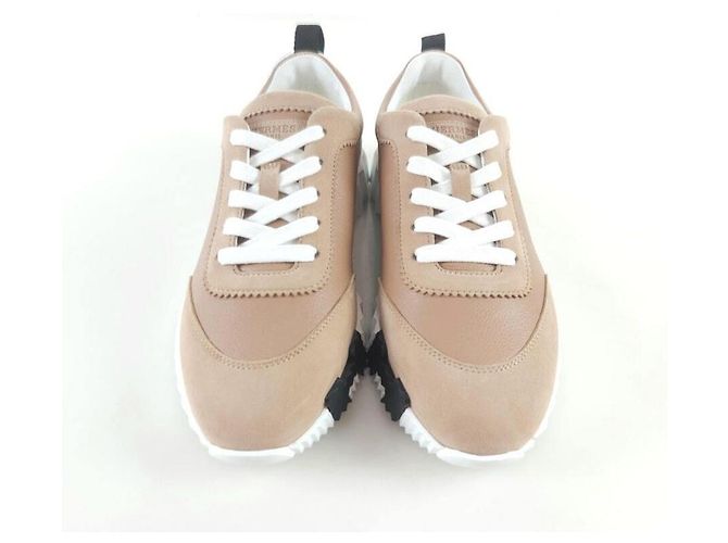 Hermès Leder Bouncing Sneakers Mehrfarben - Ansicht 4