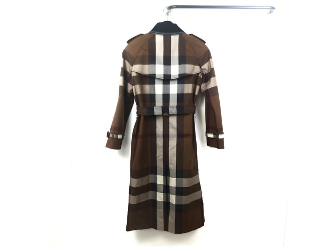 Burberry Waterloo Contrast Panel Check Trench Coat Multiple colors - view 4