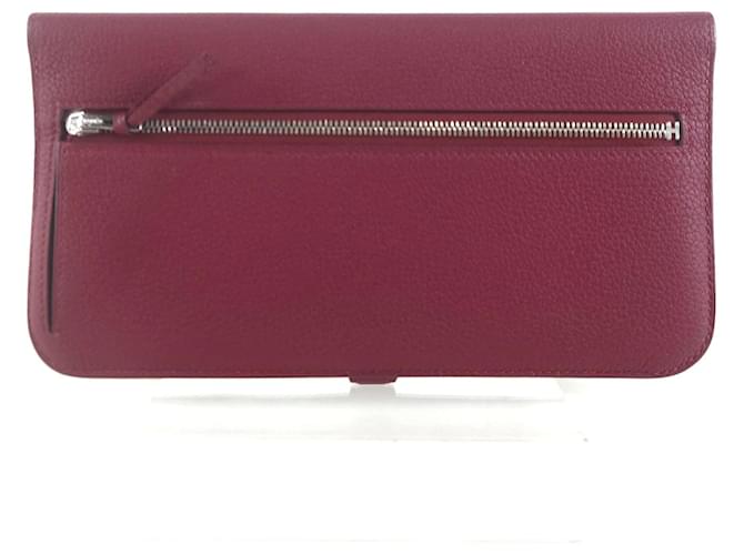 Hermès Dogon Recto Langbörse Rot - Ansicht 3