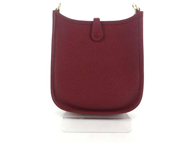 Hermès Evelyn Mini Umhängetasche Rot - Ansicht 3
