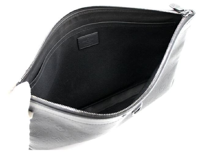 Louis Vuitton Clutch Pochette Monogram Shadow Nero - vista 5