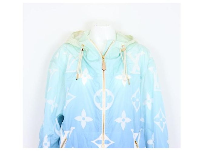 Louis Vuitton Parka corta con cappuccio Monogram Ombre per donne Blu - vista 2