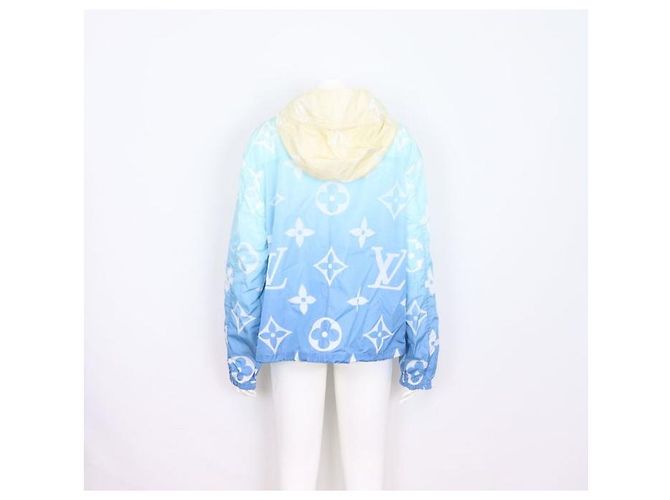 Louis Vuitton Parka corta con cappuccio Monogram Ombre per donne Blu - vista 4