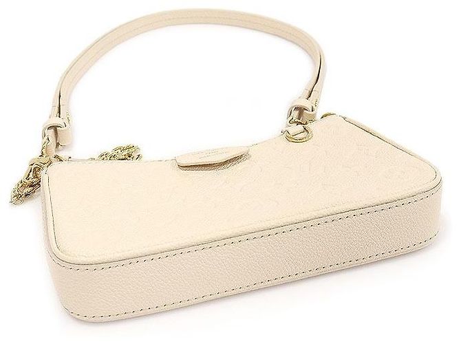 Louis Vuitton Pochette Facile con Tracolla Crema Beige Monogramma Empreinte Marrone - vista 5