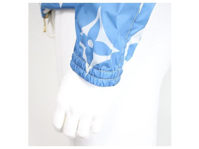 Louis Vuitton Kurze Kapuzenparka mit Blue Lagoon Monogramm Saison Blau - Ansicht 3