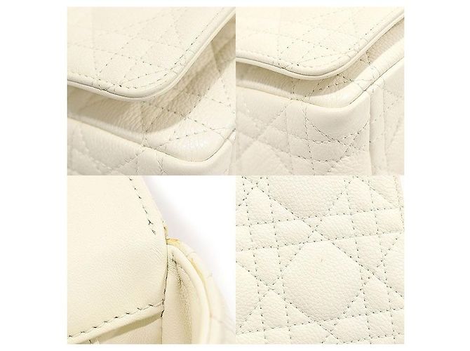 Dior Borsa a Spalla Media Caro Bianco - vista 6