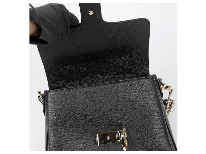 Gucci Bolsa de ombro com alça superior entrelaçada Preto - vista 8