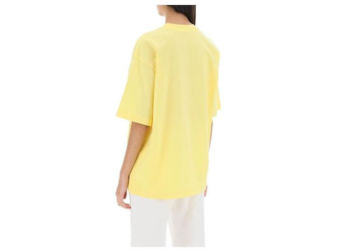 Marni T-shirt in cotone con logo D'oro - vista 6