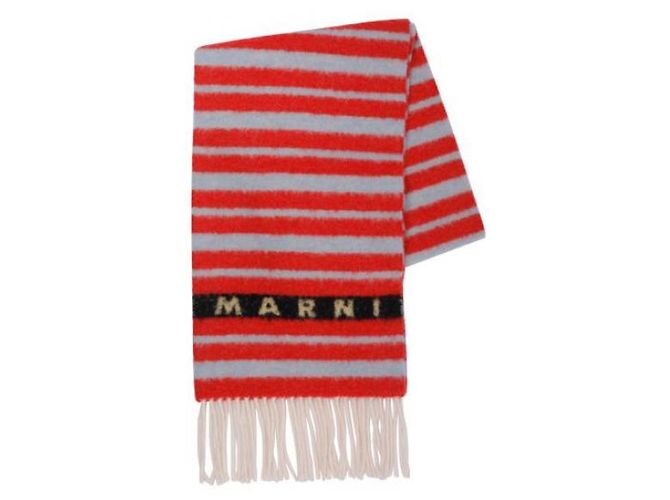 Marni Gestreifte Alpaka-Wollschal - Ansicht 4