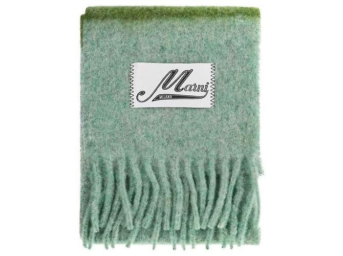 Marni Bufanda de mohair a rayas Verde - vista 4
