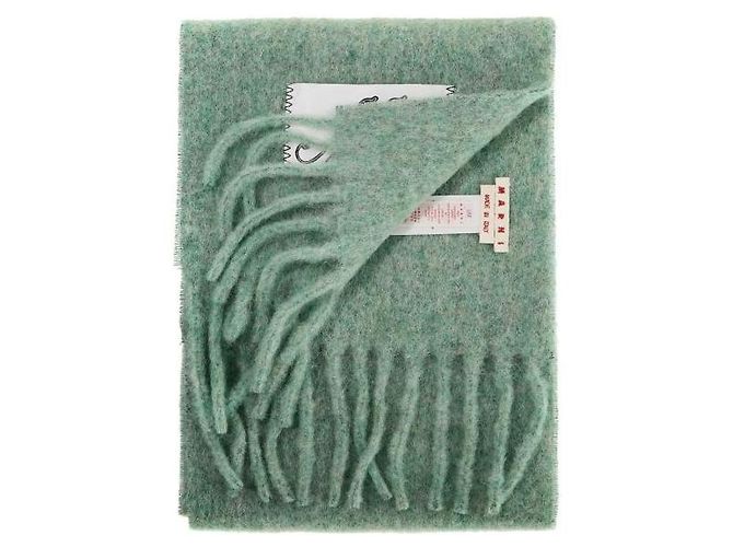 Marni Bufanda de mohair a rayas Verde - vista 5