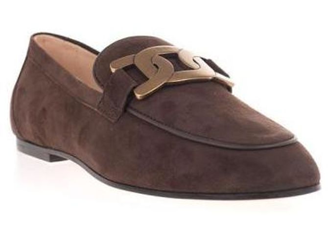 Tod's Mocassini Kate in scamosciato Nero - vista 4
