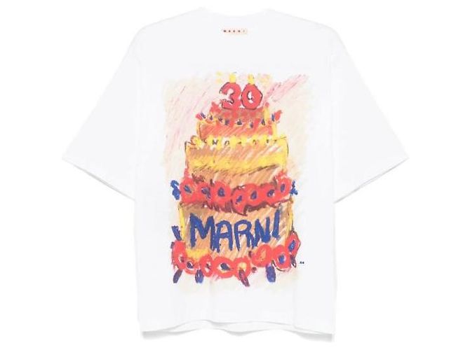 Marni T-Shirt mit mehrfarbigem Kuchenprint Mehrfarben - Ansicht 4