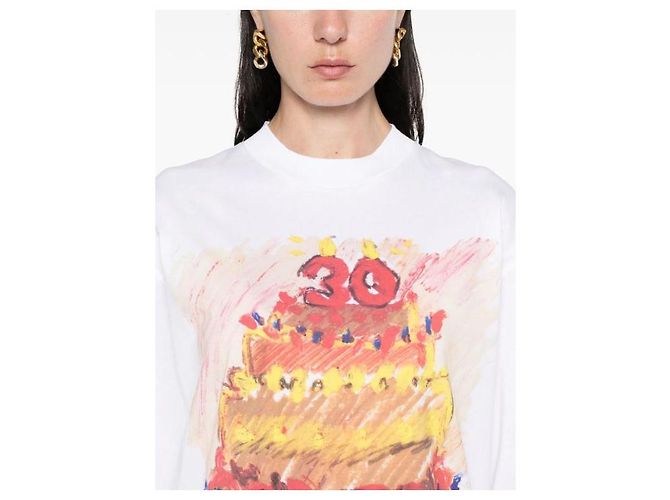 Marni T-Shirt mit mehrfarbigem Kuchenprint Mehrfarben - Ansicht 7