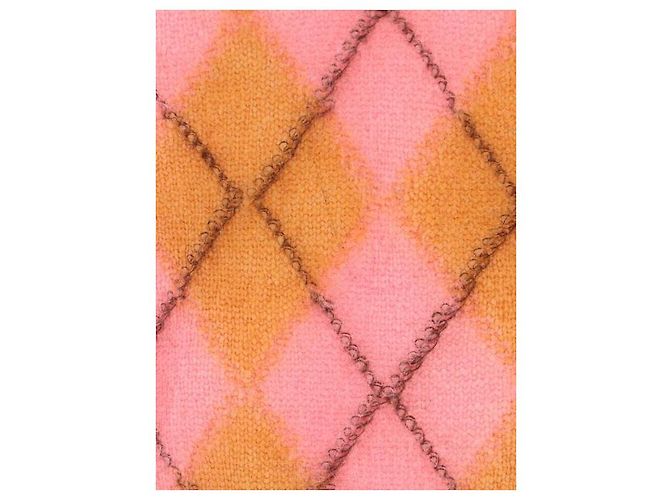 Marni Leichter Mohair-Argyle-Weste Orange - Ansicht 9