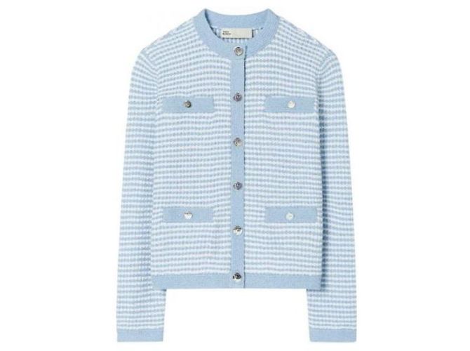 Tory Burch Baumwoll-Cardigan Kendra Weiß - Ansicht 4