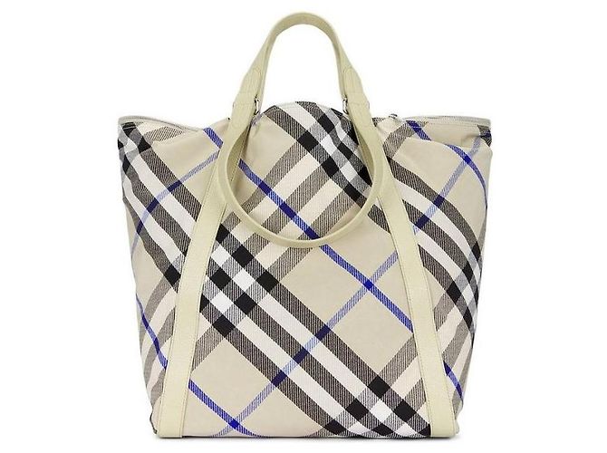 Burberry Borsa Tote Large Field Multicolore - vista 4