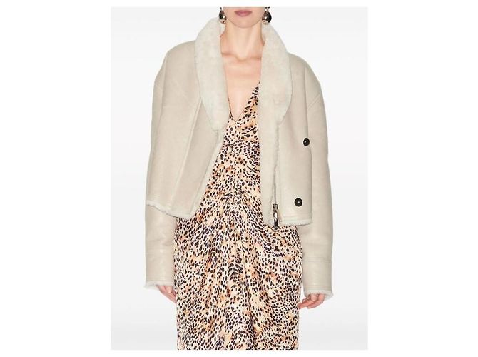 Isabel Marant Abrigo Blanco - vista 5