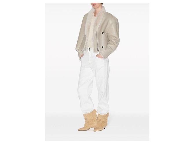 Isabel Marant Abrigo Blanco - vista 9