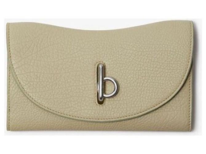 Burberry Portafoglio lungo con fori di bloccaggio D'oro - vista 4